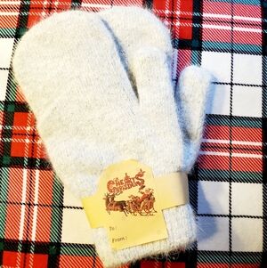 Wool, angora mittens ♥️